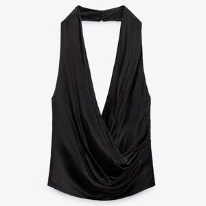 Zara Draped Neck Top